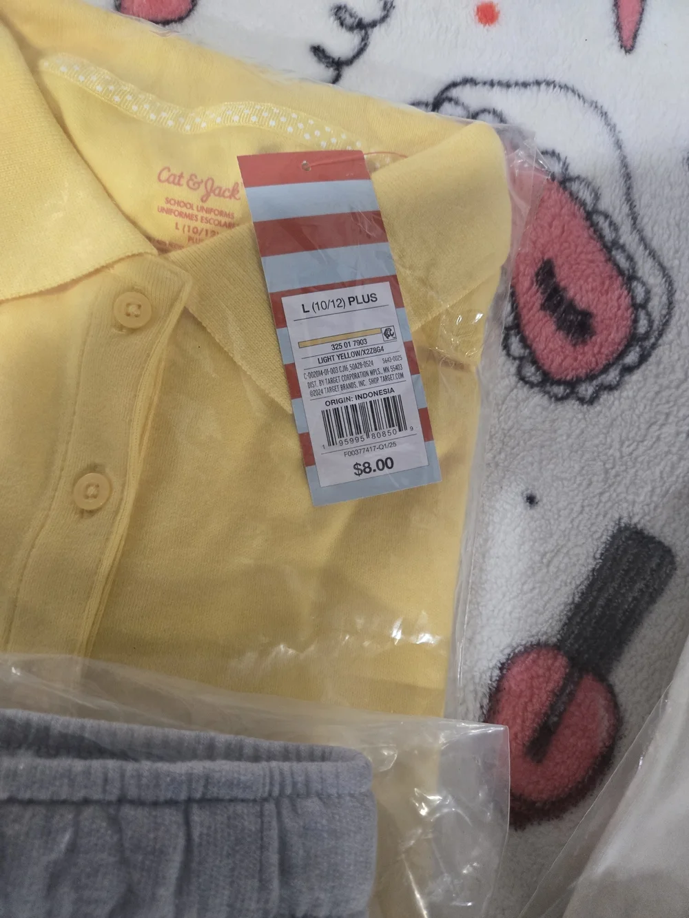 Cat & Jack 3-Piece Set - Yellow, Gray & Cream